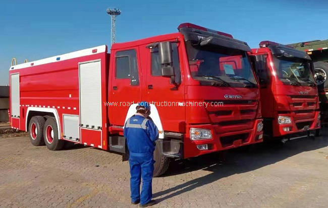 Latest company case about DRC - 2 Units SINOTRUK 371hp Fire Fighting Trucks