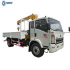 Howo 4x2 10 Ton Light Cargo 4000kg 2 Section Truck Mounted Telescopic Crane