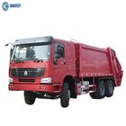12R22.5 Tyres 336hp Sinotruk 6x4 18m3 Diesel Refuse Compactor Truck
