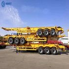 60 Tons CIMC 40 Feet Skeletal Semi Trailer 45ft Container