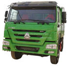 Used Green Dump Truck SINOTRUK Howo Euro 2 371hp Shipping weight 30-40 tons