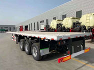 Payload 45ton 40Ft Container Flatbed Semi Trailer Q345B Steel