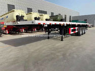 Payload 45ton 40Ft Container Flatbed Semi Trailer Q345B Steel