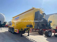 4 Axle Dry Silo Bulker Cement Tanker 45cbm Truck Semi Trailer For Cargo