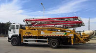 120m3/H 1540mm Height Concrete Boom Truck HB37V 5 Section 228KW
