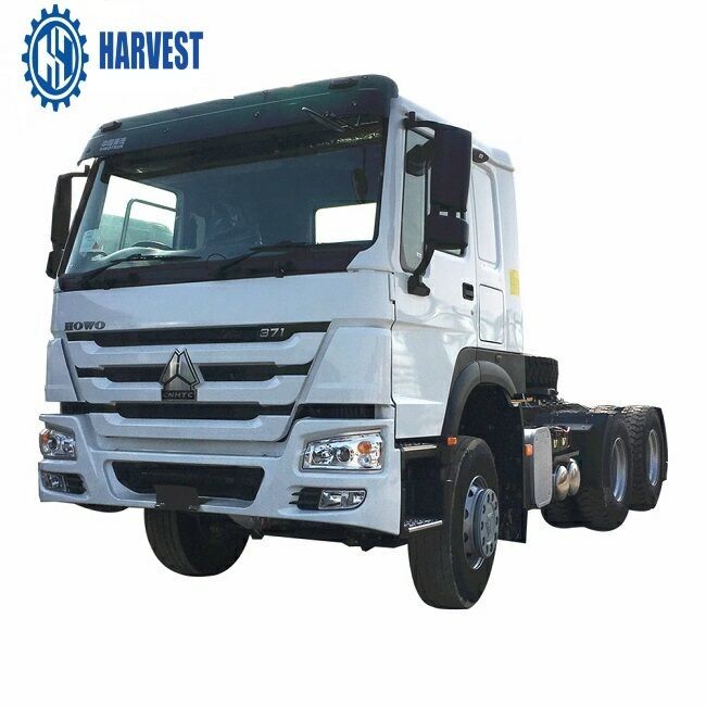 Radial 12.00R20 Tyres 6x4 HOWO Fuel Tank 400L RHD Prime Mover Truck
