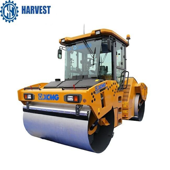 Grade Ability 35% XCMG 12 Ton XD123 Double Drum Vibratory Road Roller