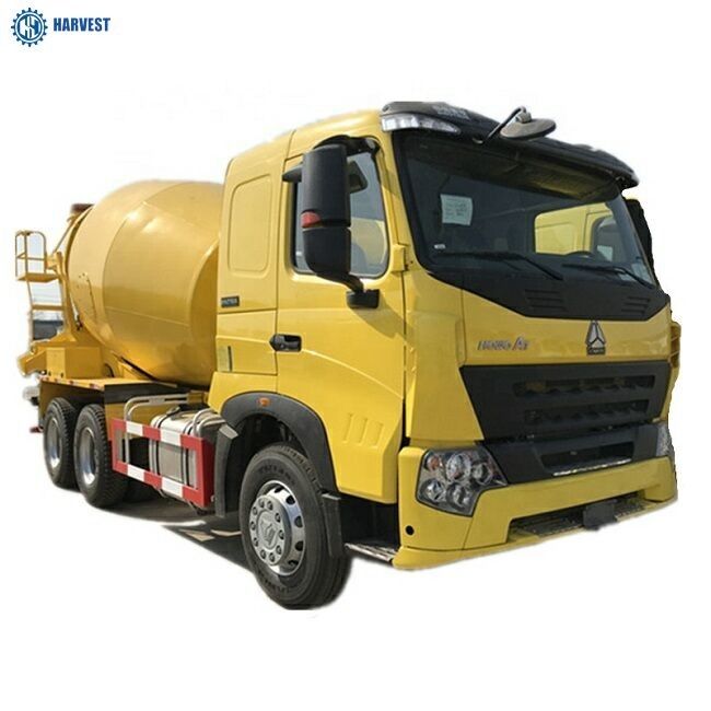 10m3 Capacity SINOTRUK A7 6x4 371hp Concrete Mixer Truck With Top Reducer