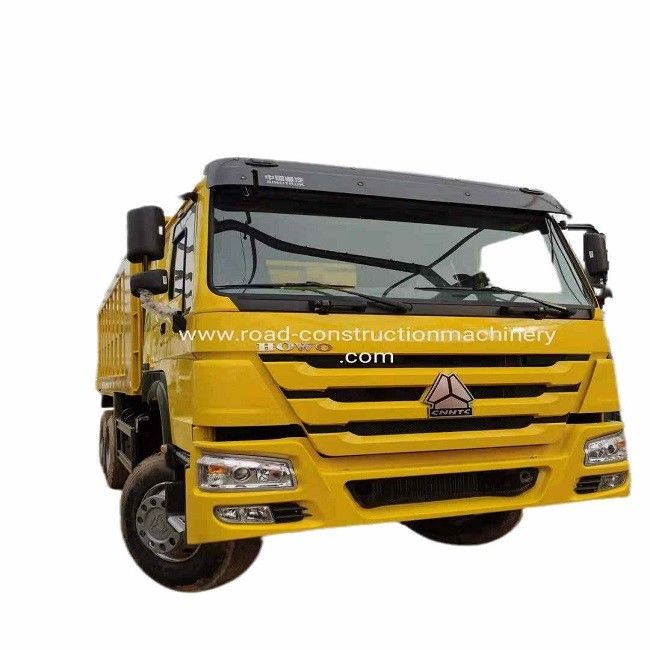 Used yellow Dump Truck  power 371hp Sinotruk Howo 6x4 Working in Nigeria Congo