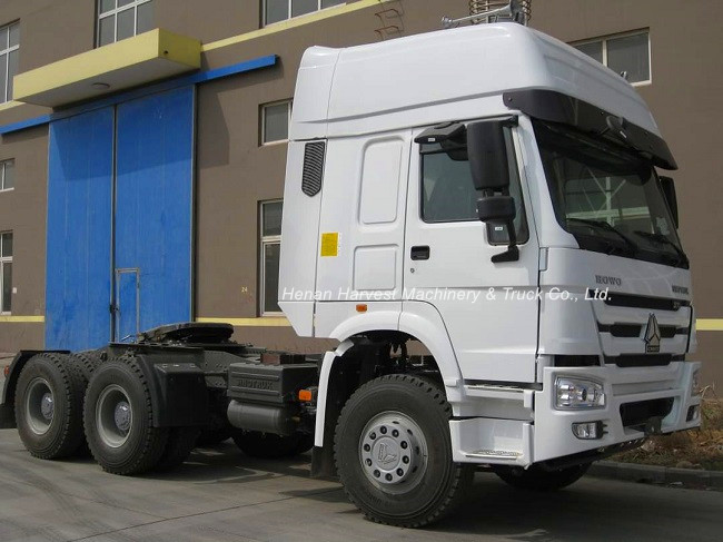 Curb Weight 9180kg 6x4 371hp Sinotruk Prime Mover With 